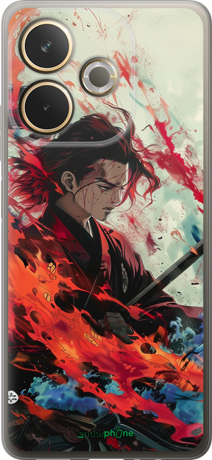 Силіконовий чехол Битва стихій для Oppo A5 PRO - 6110u-3956 изображение 