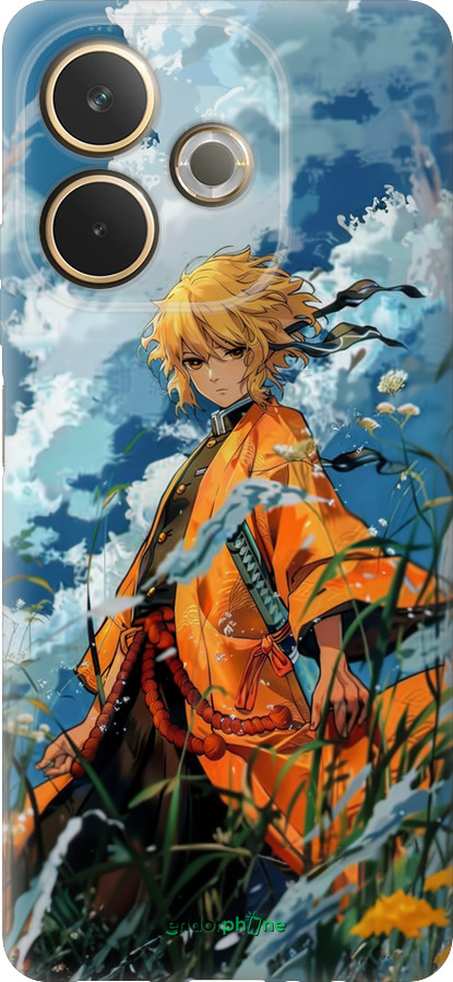 Силиконовый чехол Zenitsu Agatsuma для Oppo A5 PRO - 6117u-3956 изображение 