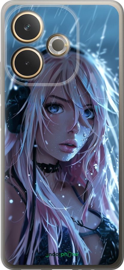 Силиконовый чехол Неоновый дождь для Oppo A5 PRO - 6119u-3956 изображение 