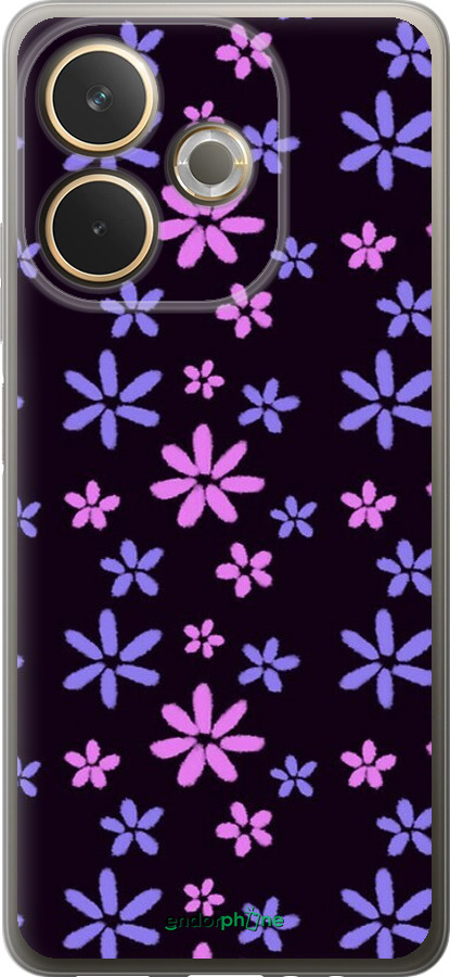 Силиконовый чехол с  цветами для Oppo A5 PRO - 6258u-3956 изображение 