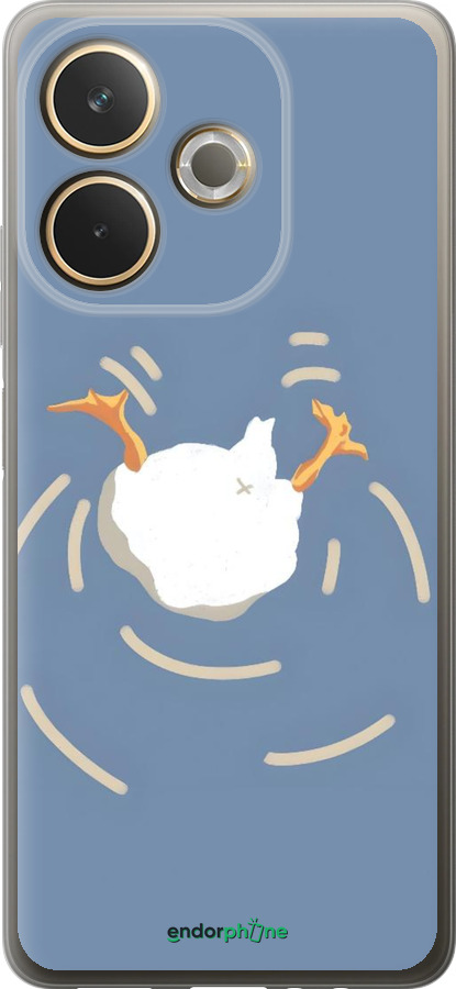 Силиконовый чехол Гусь ныряет для Oppo A5 PRO - 6275u-3956 изображение 