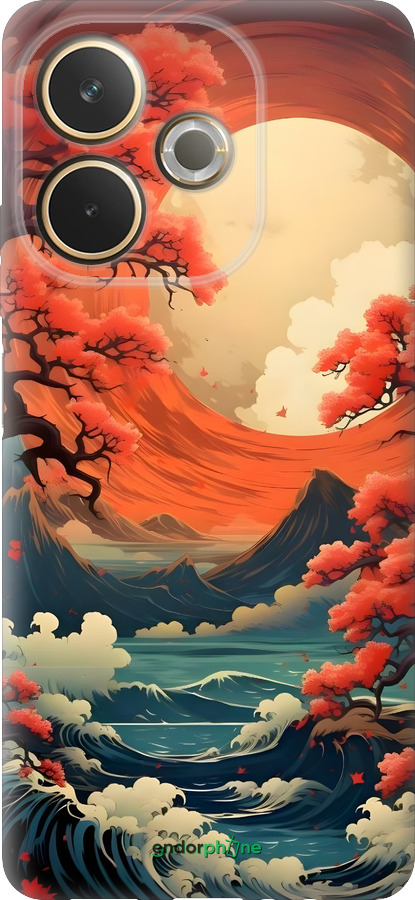 Силиконовый чехол Природа японии для Oppo A5 PRO - 6327u-3956 изображение 
