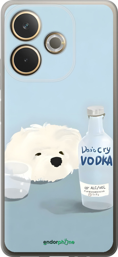 Силиконовый чехол Пес водка для Oppo A5 PRO - 6368u-3956 изображение 