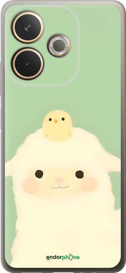 Силиконовый чехол Барашек и ципленок для Oppo A5 PRO - 6369u-3956 изображение 