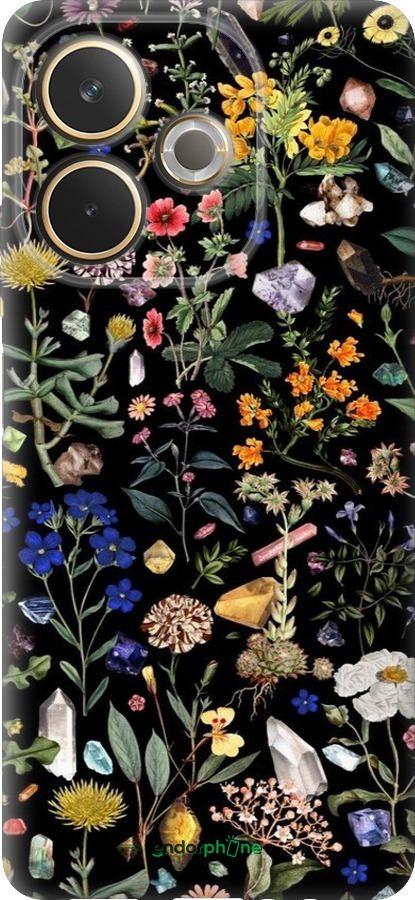 Силиконовый чехол С цветами для Oppo A5 PRO - 6422u-3956 изображение 