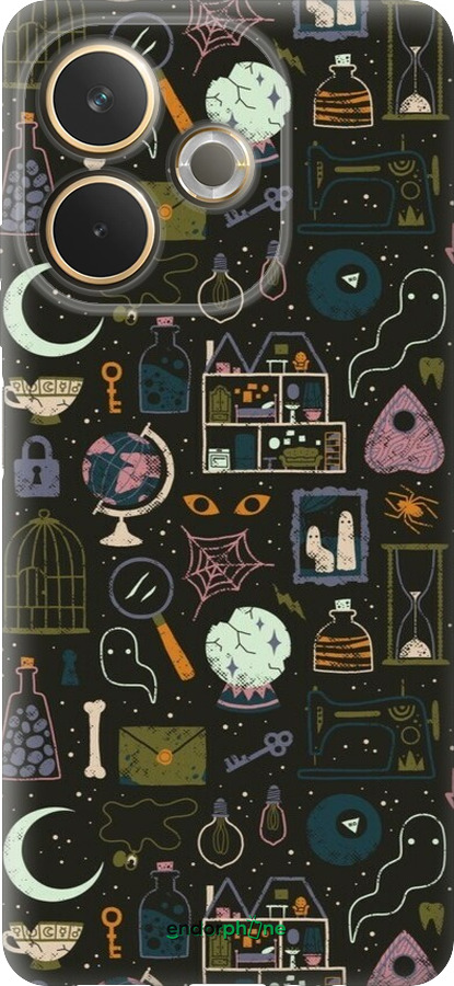 Силиконовый чехол Колдовской принт для Oppo A5 PRO - 6425u-3956 изображение 
