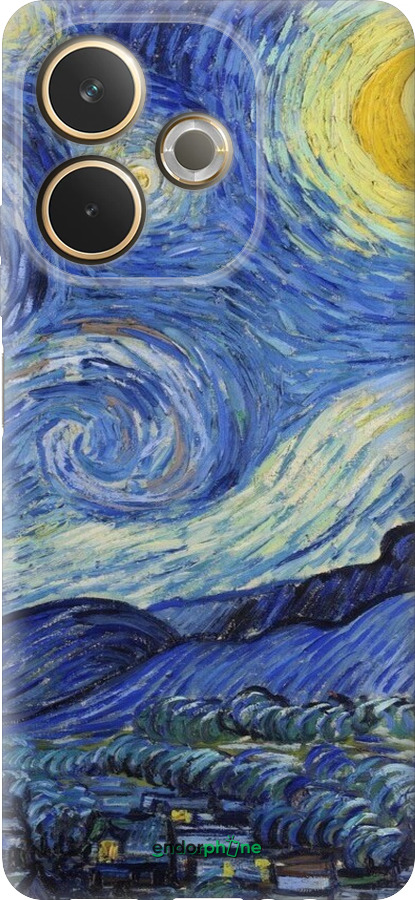 Силиконовый чехол «Звездная ночь» Винсента Ван Гога для Oppo A5 PRO - 6433u-3956 изображение 
