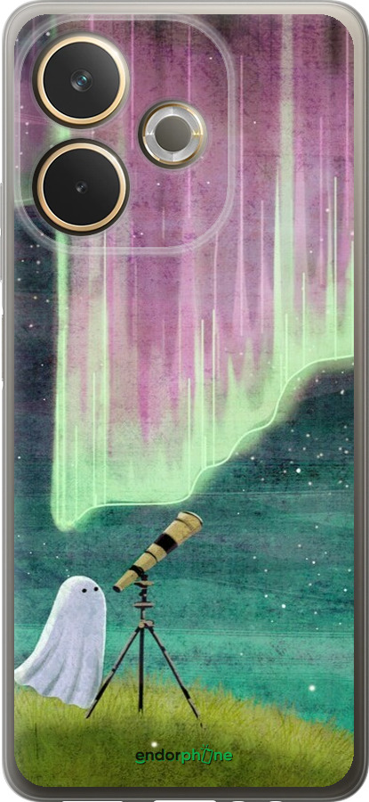 Силіконовий чехол Привид та зірки для Oppo A5 PRO - 6443u-3956 изображение 