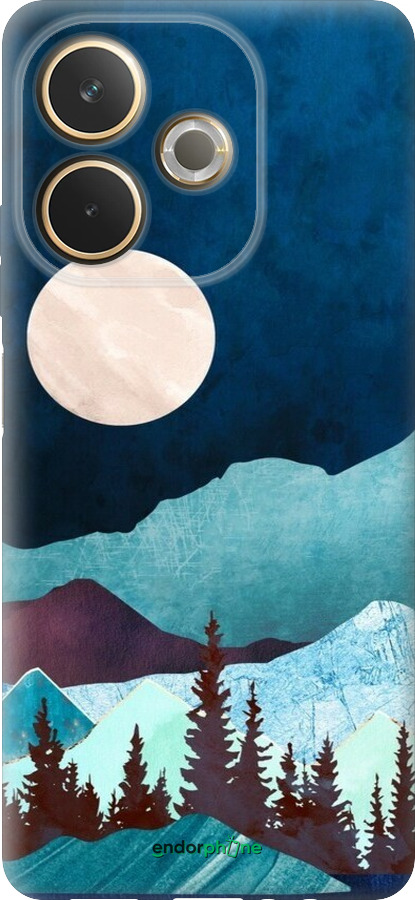 Силиконовый чехол Горная идиллия ночной пейзаж для Oppo A5 PRO - 6488u-3956 изображение 