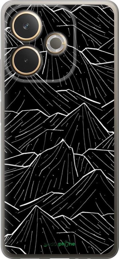 Силиконовый чехол С изображением Темных гор для Oppo A5 PRO - 6489u-3956 изображение 