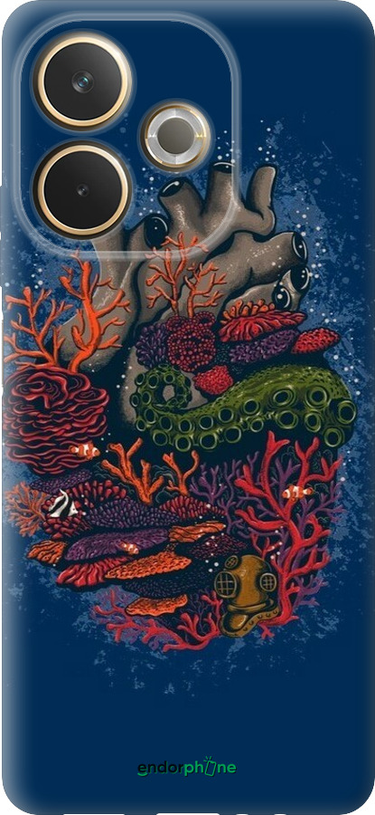 Силиконовый чехол Сердце моря для Oppo A5 PRO - 6506u-3956 изображение 