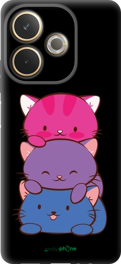 Силиконовый чехол Милые кошки для Oppo A5 PRO - 6518u-3956 изображение 