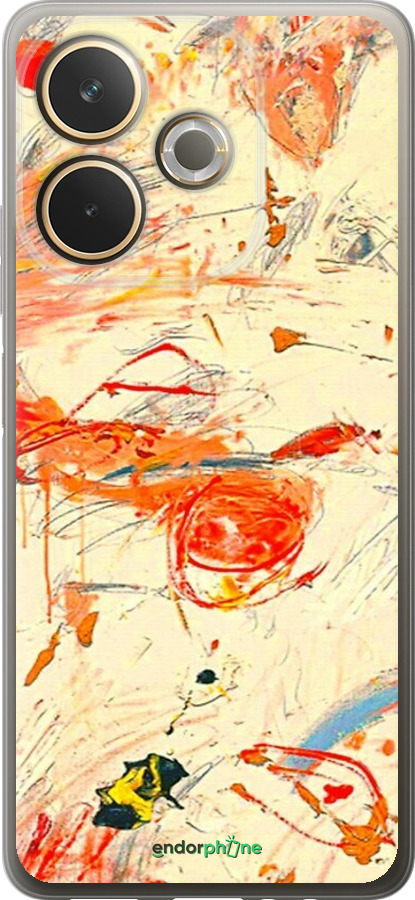 Силиконовый чехол Динамичная картина с хаотичными мазками для Oppo A5 PRO - 6540u-3956 изображение 