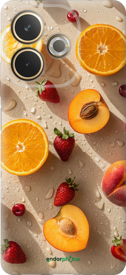 Силиконовый чехол Фрукты 3 для Oppo A5 PRO - 6703u-3956 изображение 