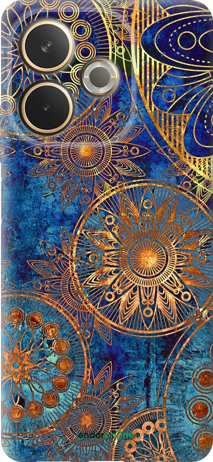 Силіконовий чехол Золотий візерунок для Oppo A5 PRO - 678u-3956 изображение 