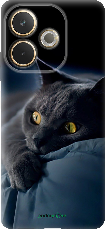 Силіконовий чехол Димчастий кіт для Oppo A5 PRO - 825u-3956 изображение 