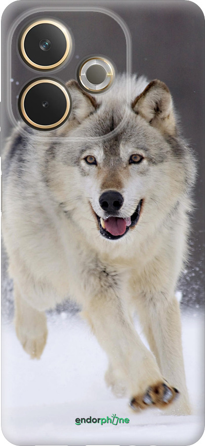 Силиконовый чехол Бегущий волк для Oppo A5 PRO - 826u-3956 изображение 