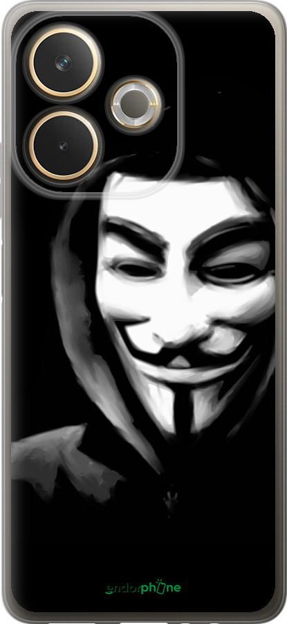 Силиконовый чехол Анонимус для Oppo A5 PRO - 832u-3956 изображение 