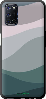 TPU чехол С фиолетовым и бирюзовым ретро-стилем и волнами для Oppo A52 - 6533b-1930 изображение 