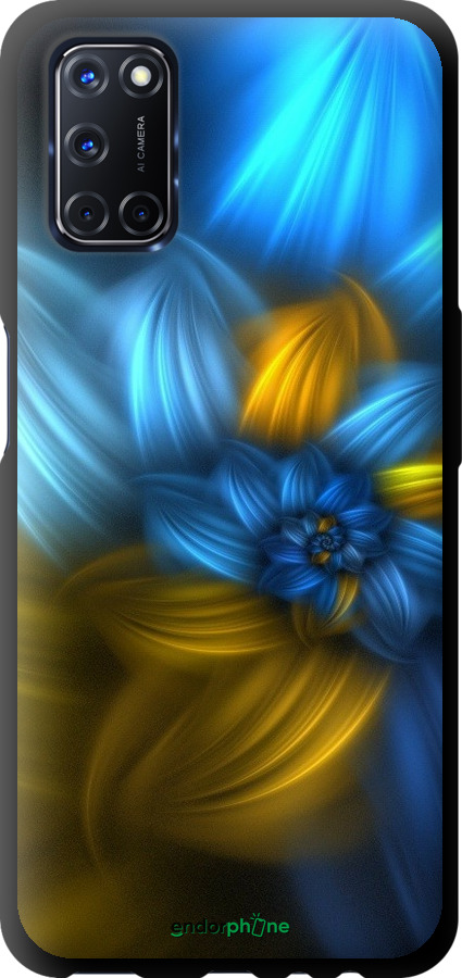 

TPU чорний чохол "Візерунок 46" для Oppo A52, Синій