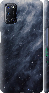 3D пластиковий матовий чехол Сині хмари, Синій місяць для Oppo A52 - 6398m-1930 изображение 