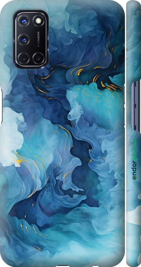 3D пластиковий матовий чехол Акварель для Oppo A52 - 6320m-1930 изображение 