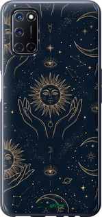 2D пластиковый чехол Celestial Harmony: Sun & Moon Gold Mystic Pattern для Oppo A52 - 6778t-1930 изображение 