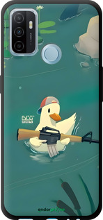 TPU чехол Уточка с автоматом для Oppo A53 - 6356b-568 изображение 