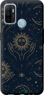 TPU чехол Celestial Harmony: Sun & Moon Gold Mystic Pattern для Oppo A53 - 6778b-568 изображение 