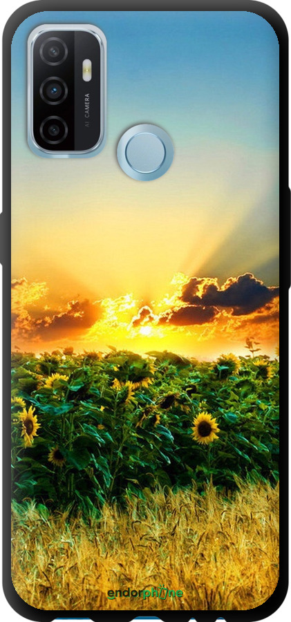 

TPU чорний чохол "Україна" для Oppo A53