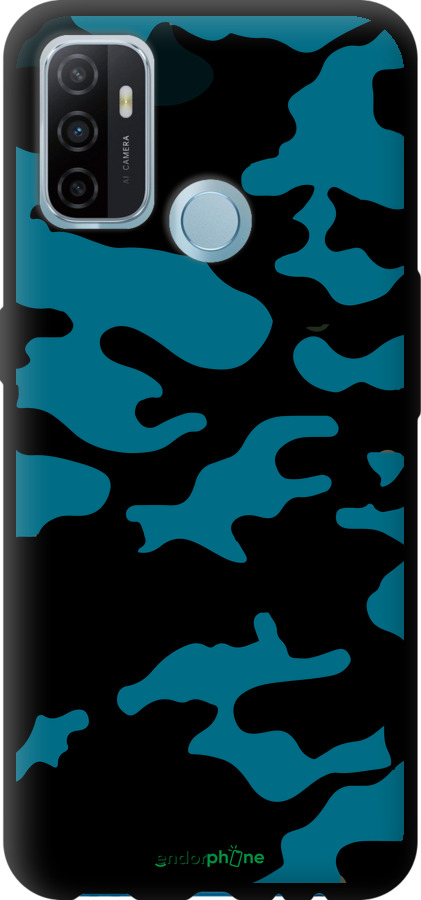 TPU чехол Камуфляж прозрачный фон для Oppo A53 - 4877b-568 изображение 