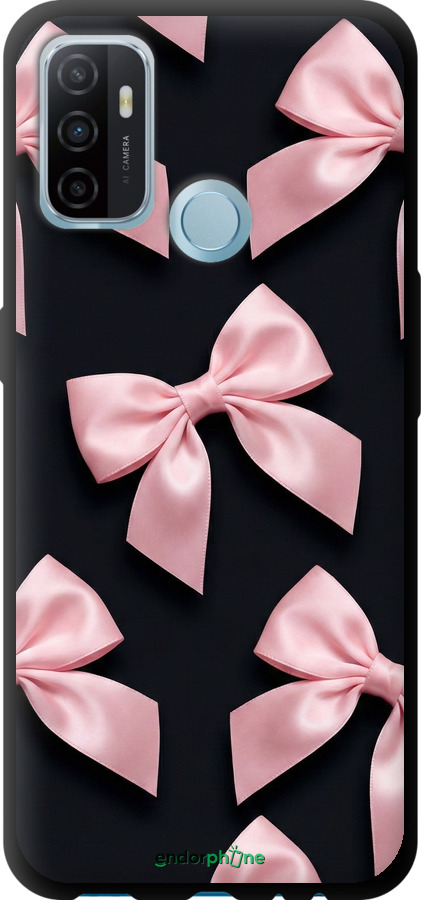 TPU чехол Coquette Ribbons Dark Coquette для Oppo A53 - 6767b-568 изображение 