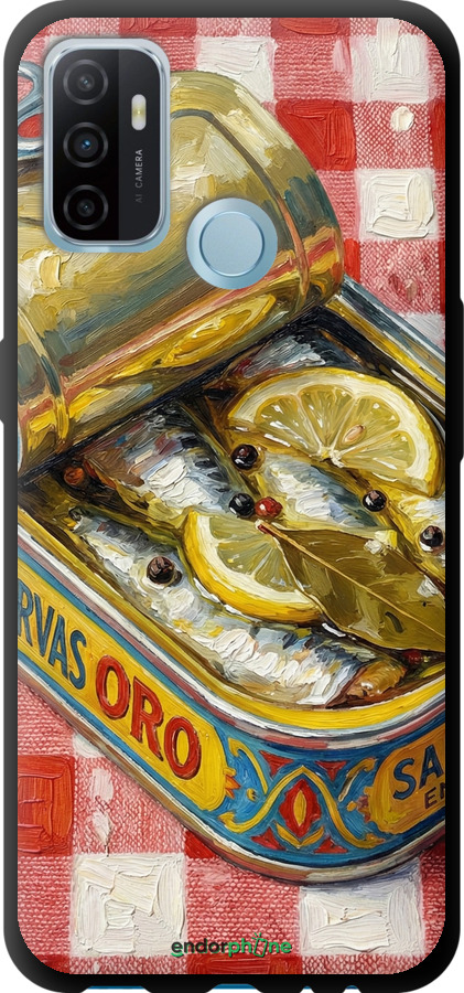 TPU чехол Vintage Sardine Tin Phone для Oppo A53 - 6772b-568 изображение 