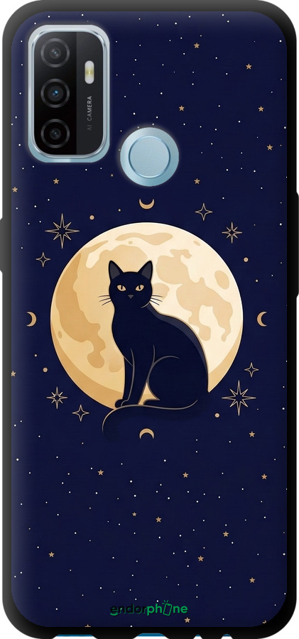 TPU чехол Cute Cat Celestial/Witchy для Oppo A53 - 6787b-568 изображение 