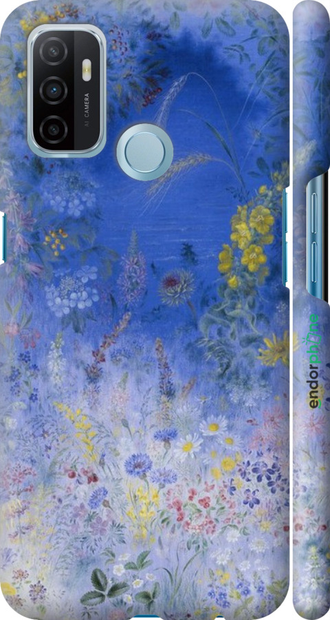 3D пластиковий матовий чехол Білокур для Oppo A53 - 5908m-568 изображение 