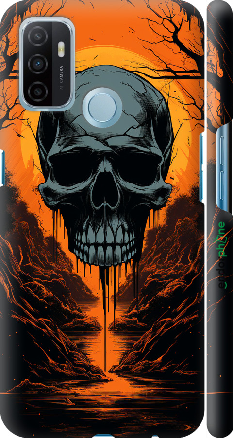 3D пластиковий матовий чехол Чохол для телефону для Oppo A53 - 5953m-568 изображение 