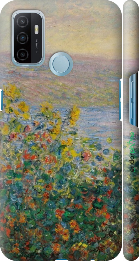3D пластиковый матовый чехол Пейзаж для Oppo A53 - 6445m-568 изображение 