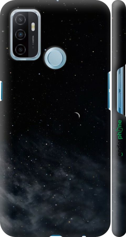 3D пластиковий матовий чехол Нічне небо для Oppo A53 - 6451m-568 изображение 