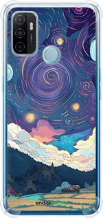 Силикон с усиленными углами чехол Креативный арт для Oppo A53 - 6322sp-568 изображение 