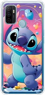 Силіконовий протиударний с посиленими кутами чехол Стич 2 для Oppo A53 - 6371sp-568 изображение 