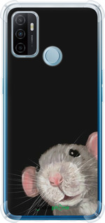 Силикон с усиленными углами чехол The Peeking Rat для Oppo A53 - 6442sp-568 изображение 
