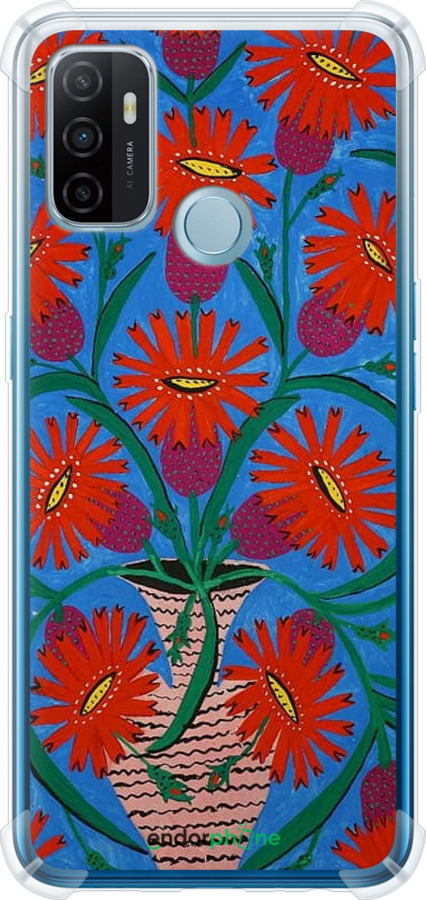 Силикон с усиленными углами чехол Примаченко для Oppo A53 - 5909sp-568 изображение 