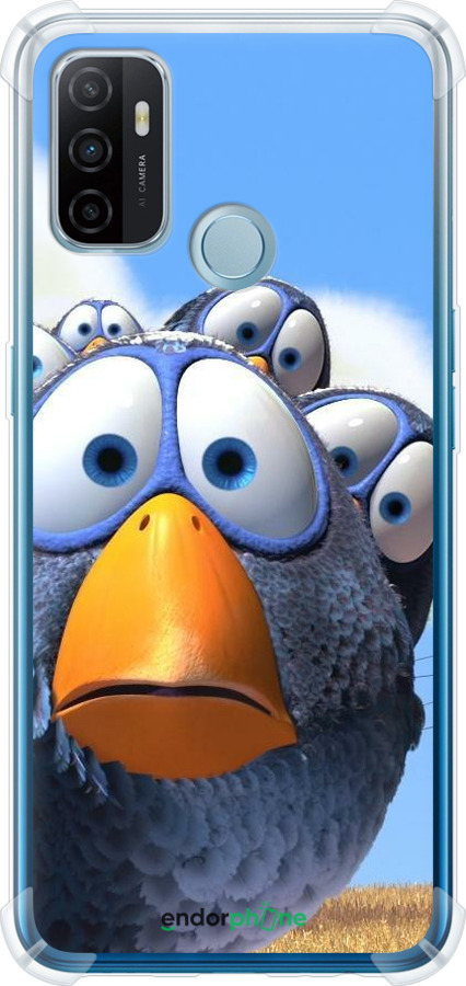 Силикон с усиленными углами чехол Angry Birds для Oppo A53 - 6008sp-568 изображение 