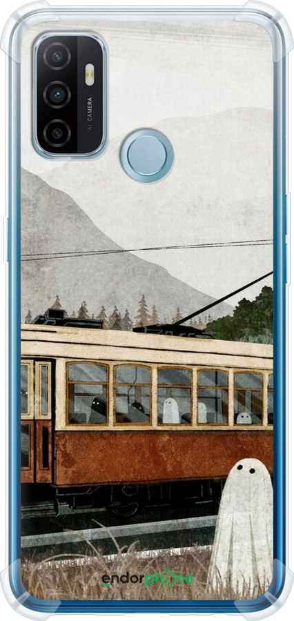 Силіконовий протиударний с посиленими кутами чехол Привид 2 для Oppo A53 - 6247sp-568 изображение 