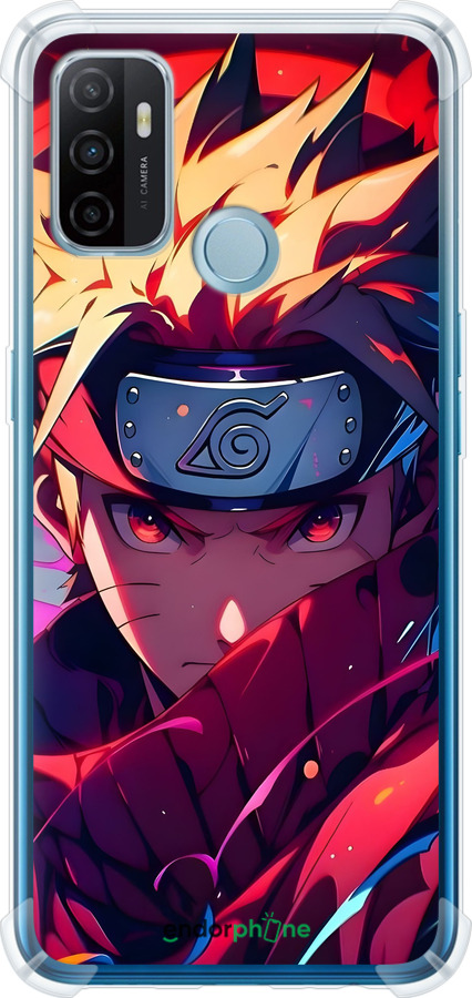 Силіконовий протиударний с посиленими кутами чехол Наруто для Oppo A53 - 6274sp-568 изображение 