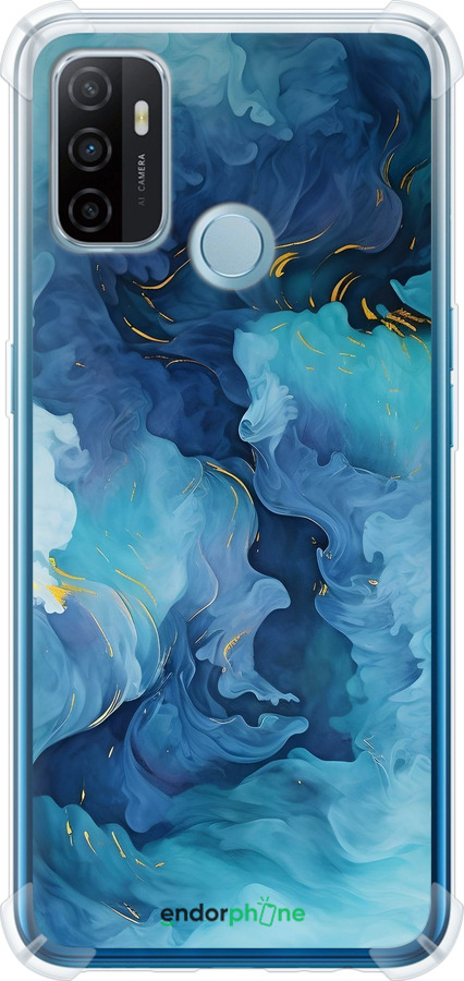 Силикон с усиленными углами чехол Акварель для Oppo A53 - 6320sp-568 изображение 