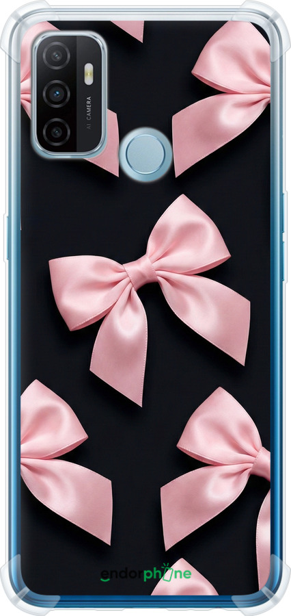 Силикон с усиленными углами чехол Coquette Ribbons Dark Coquette для Oppo A53 - 6767sp-568 изображение 