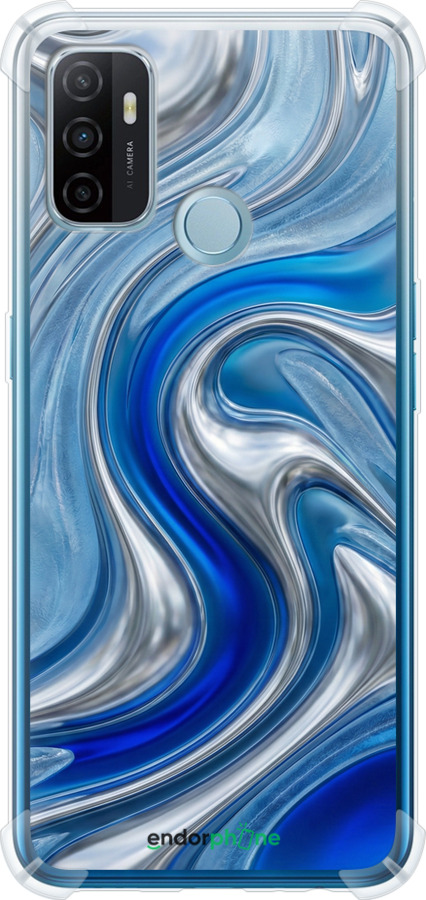 Силикон с усиленными углами чехол Liquid Chrome для Oppo A53 - 6781sp-568 изображение 