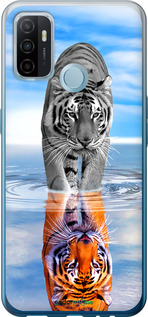 Силиконовый чехол Тигр для Oppo A53 - 6016u-568 изображение 