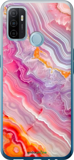 Силиконовый чехол Мрамор 2 для Oppo A53 - 6307u-568 изображение 